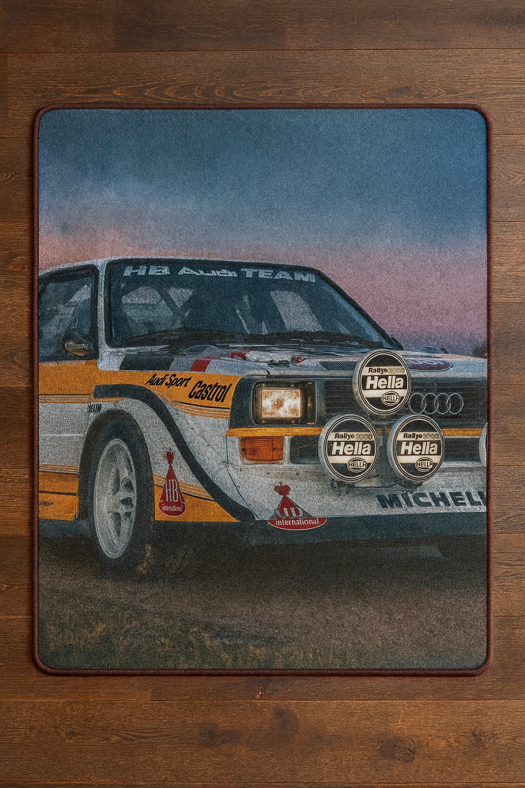 Alfombra Audi Quattro Grupo B 130x80 cm