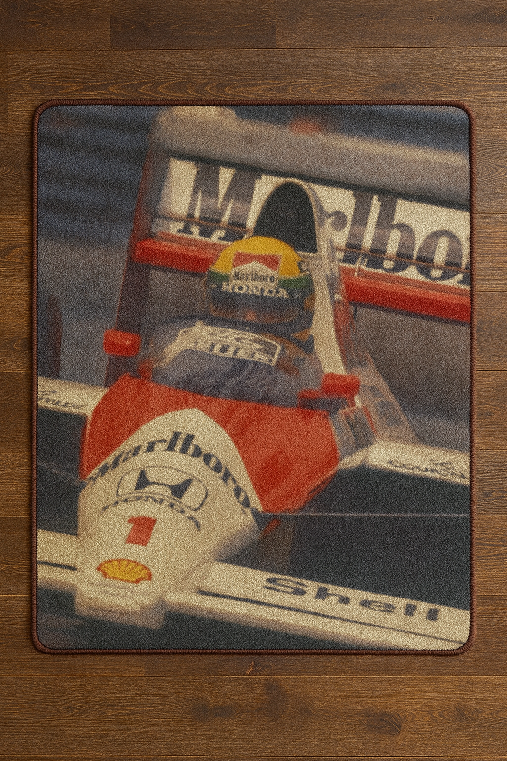 Alfombra Ayrton Senna 130x80