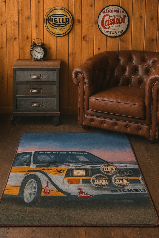 Alfombra Audi Quattro Grupo B 130x80 cm