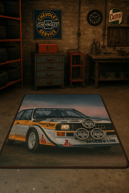 Alfombra Audi Quattro Grupo B 130x80 cm